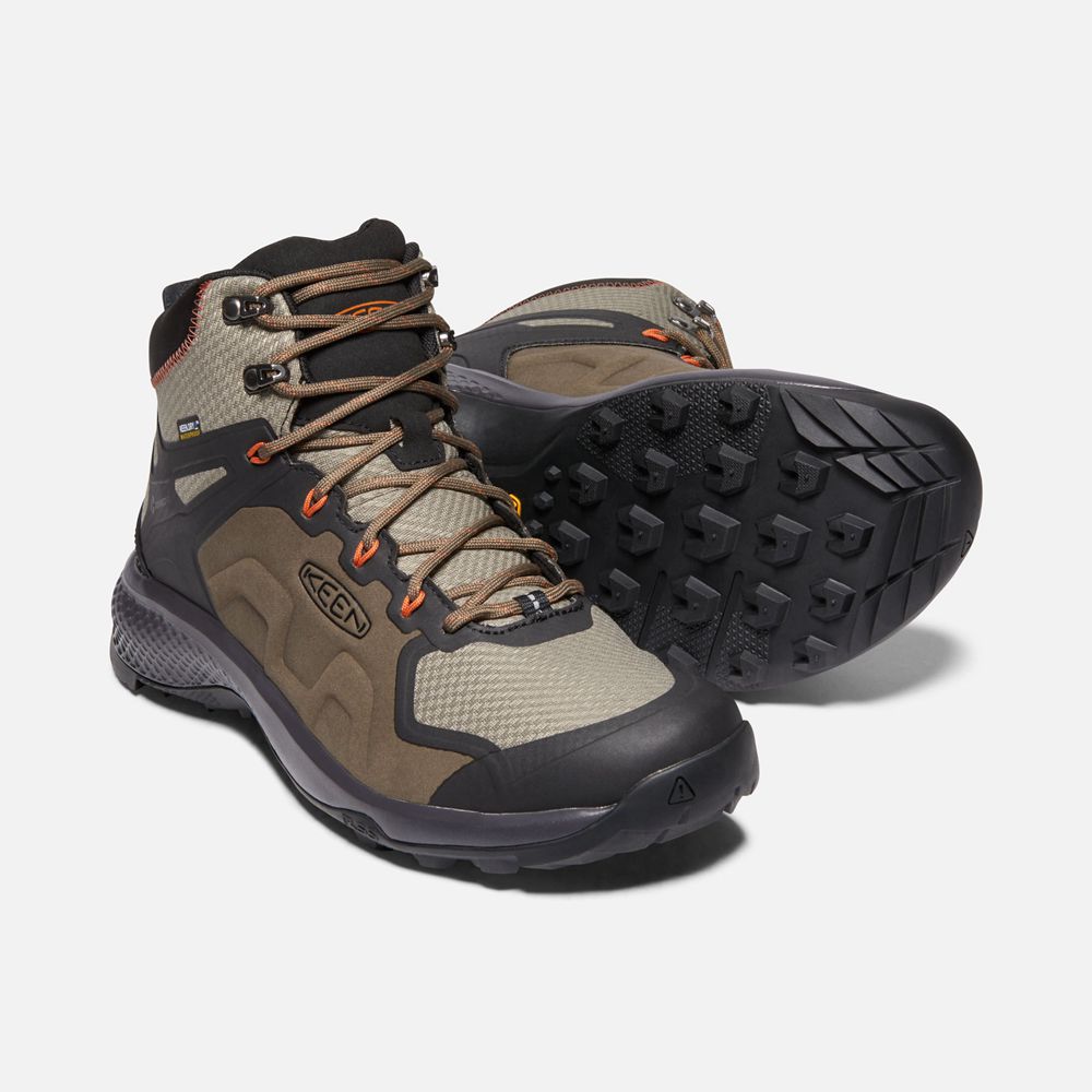 Keen Vandringskängor Herr Bruna/Svarta - Explore Waterproof - 507914RVC